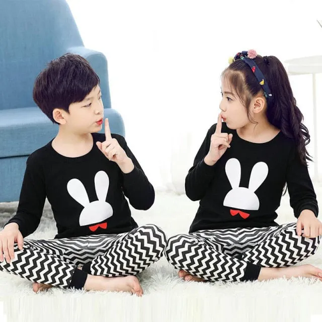 Boys  and Girls Cotton Pajamas Set